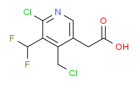 2-Chloro-4-(chloromethyl)-3-(difluoromethyl)pyridine-5-acetic acid