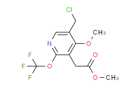 Methyl 5-(chloromethyl)-4-methoxy-2-(trifluoromethoxy)pyridine-3-acetate