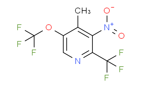 4-Methyl-3-nitro-5-(trifluoromethoxy)-2-(trifluoromethyl)pyridine