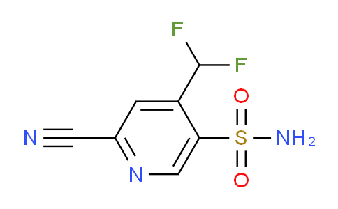 2-Cyano-4-(difluoromethyl)pyridine-5-sulfonamide