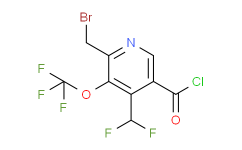 AM45615 | 1805025-64-2 | 2-(Bromomethyl)-4-(difluoromethyl)-3-(trifluoromethoxy)pyridine-5-carbonyl chloride