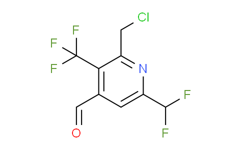 2-(Chloromethyl)-6-(difluoromethyl)-3-(trifluoromethyl)pyridine-4-carboxaldehyde