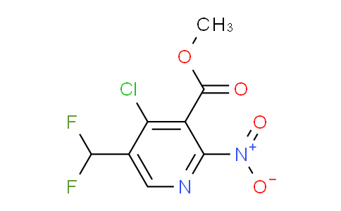Methyl 4-chloro-5-(difluoromethyl)-2-nitropyridine-3-carboxylate