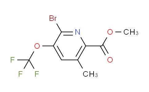 Methyl 2-bromo-5-methyl-3-(trifluoromethoxy)pyridine-6-carboxylate