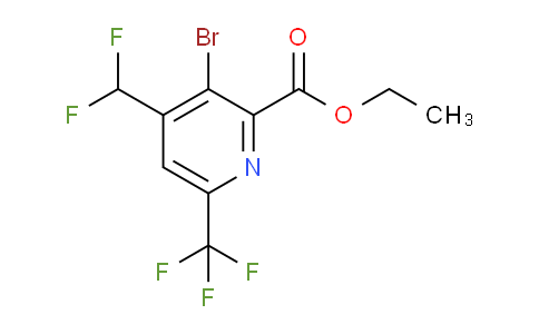 AM45754 | 1805396-98-8 | Ethyl 3-bromo-4-(difluoromethyl)-6-(trifluoromethyl)pyridine-2-carboxylate