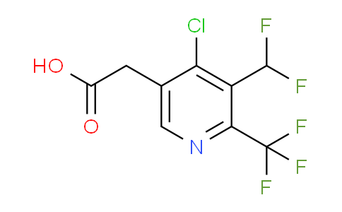 AM45767 | 1805416-40-3 | 4-Chloro-3-(difluoromethyl)-2-(trifluoromethyl)pyridine-5-acetic acid