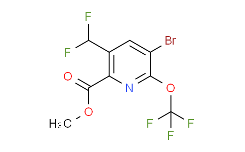 AM45772 | 1803965-78-7 | Methyl 3-bromo-5-(difluoromethyl)-2-(trifluoromethoxy)pyridine-6-carboxylate