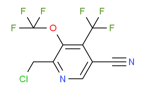 2-(Chloromethyl)-5-cyano-3-(trifluoromethoxy)-4-(trifluoromethyl)pyridine