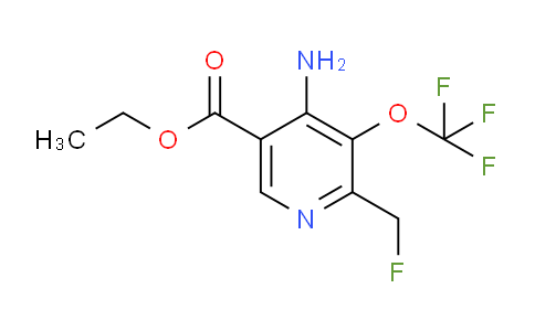 Ethyl 4-amino-2-(fluoromethyl)-3-(trifluoromethoxy)pyridine-5-carboxylate