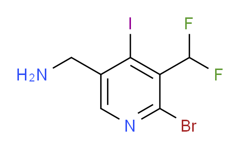 5-(Aminomethyl)-2-bromo-3-(difluoromethyl)-4-iodopyridine