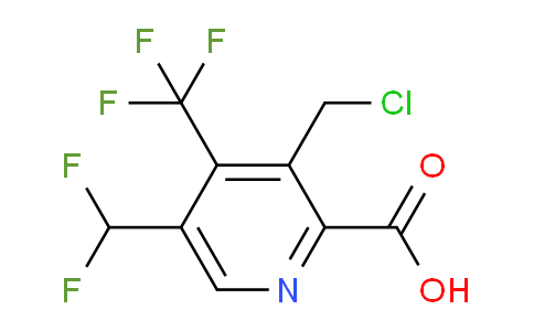 AM45862 | 1361685-00-8 | 3-(Chloromethyl)-5-(difluoromethyl)-4-(trifluoromethyl)pyridine-2-carboxylic acid