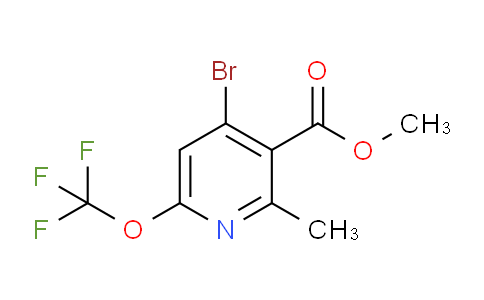 AM45887 | 1804582-84-0 | Methyl 4-bromo-2-methyl-6-(trifluoromethoxy)pyridine-3-carboxylate
