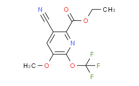 Ethyl 3-cyano-5-methoxy-6-(trifluoromethoxy)pyridine-2-carboxylate