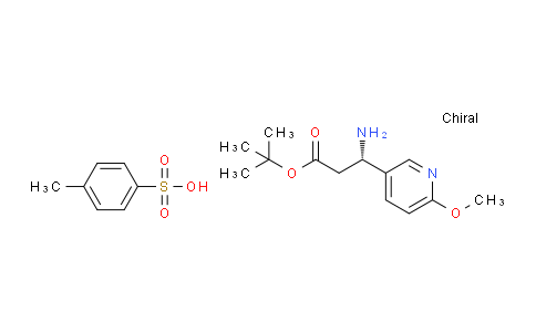 tert-Butyl (S)-3-amino-3-(6-methoxypyridin-3-yl)propanoate 4-methylbenzenesulfonate