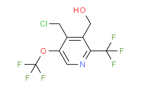 4-(Chloromethyl)-5-(trifluoromethoxy)-2-(trifluoromethyl)pyridine-3-methanol