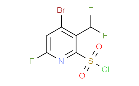4-Bromo-3-(difluoromethyl)-6-fluoropyridine-2-sulfonyl chloride