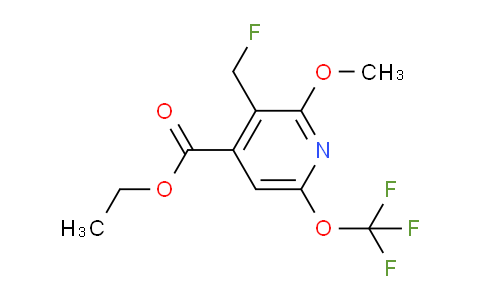 Ethyl 3-(fluoromethyl)-2-methoxy-6-(trifluoromethoxy)pyridine-4-carboxylate