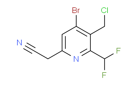 AM45949 | 1806915-43-4 | 4-Bromo-3-(chloromethyl)-2-(difluoromethyl)pyridine-6-acetonitrile