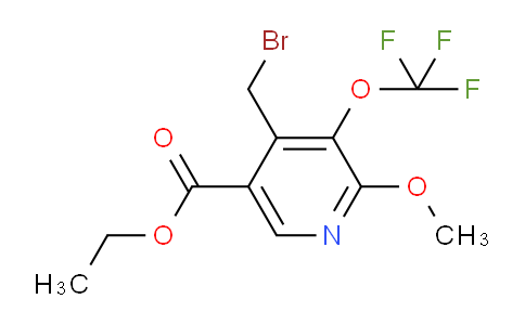 Ethyl 4-(bromomethyl)-2-methoxy-3-(trifluoromethoxy)pyridine-5-carboxylate