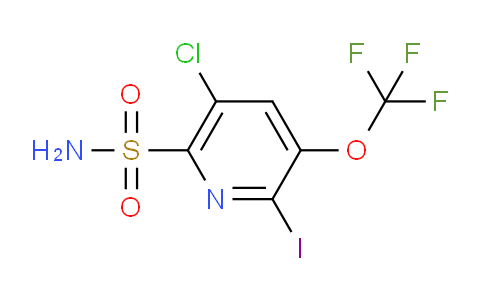 5-Chloro-2-iodo-3-(trifluoromethoxy)pyridine-6-sulfonamide
