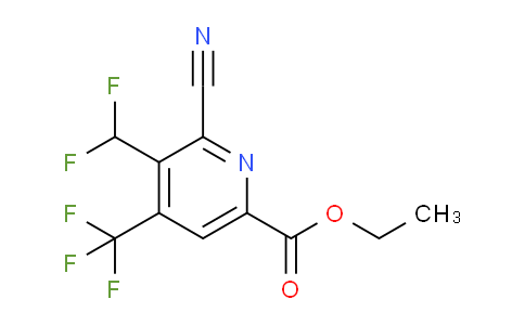 AM46015 | 1804420-57-2 | Ethyl 2-cyano-3-(difluoromethyl)-4-(trifluoromethyl)pyridine-6-carboxylate