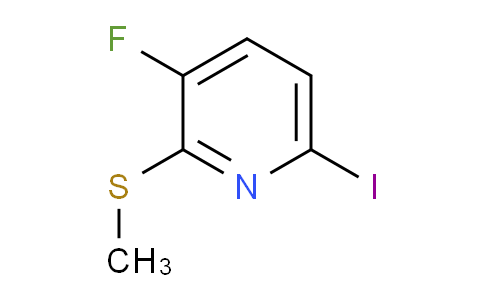 3-Fluoro-6-iodo-2-(methylthio)pyridine