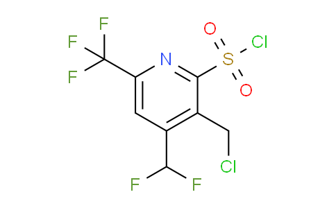 3-(Chloromethyl)-4-(difluoromethyl)-6-(trifluoromethyl)pyridine-2-sulfonyl chloride