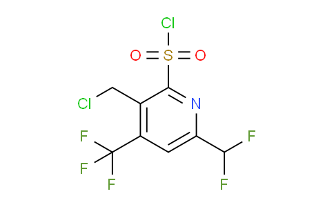 3-(Chloromethyl)-6-(difluoromethyl)-4-(trifluoromethyl)pyridine-2-sulfonyl chloride