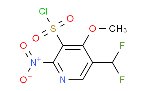 5-(Difluoromethyl)-4-methoxy-2-nitropyridine-3-sulfonyl chloride