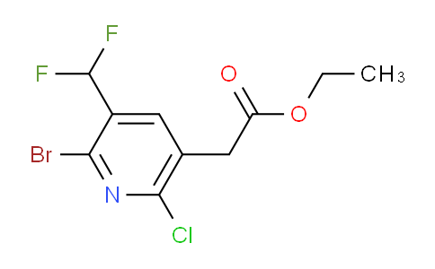 AM46126 | 1805235-58-8 | Ethyl 2-bromo-6-chloro-3-(difluoromethyl)pyridine-5-acetate