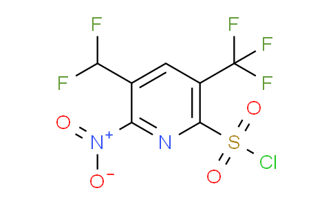3-(Difluoromethyl)-2-nitro-5-(trifluoromethyl)pyridine-6-sulfonyl chloride