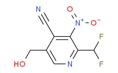 4-Cyano-2-(difluoromethyl)-3-nitropyridine-5-methanol