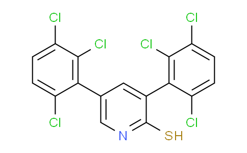3,5-Bis(2,3,6-trichlorophenyl)-2-mercaptopyridine