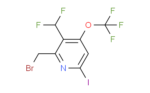 2-(Bromomethyl)-3-(difluoromethyl)-6-iodo-4-(trifluoromethoxy)pyridine