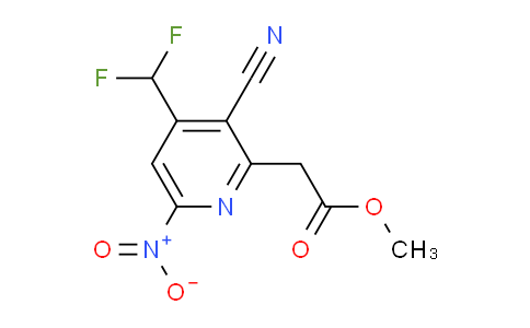 AM46227 | 1805183-39-4 | Methyl 3-cyano-4-(difluoromethyl)-6-nitropyridine-2-acetate