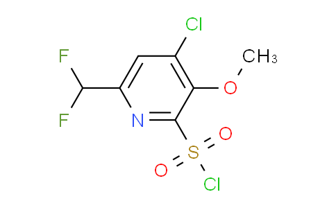 4-Chloro-6-(difluoromethyl)-3-methoxypyridine-2-sulfonyl chloride