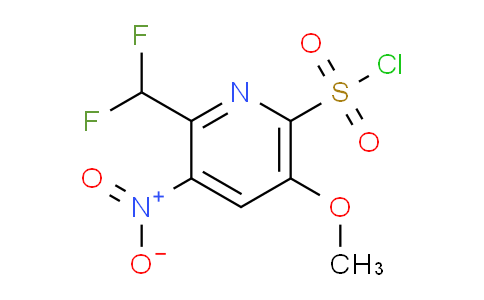 2-(Difluoromethyl)-5-methoxy-3-nitropyridine-6-sulfonyl chloride