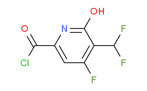 3-(Difluoromethyl)-4-fluoro-2-hydroxypyridine-6-carbonyl chloride