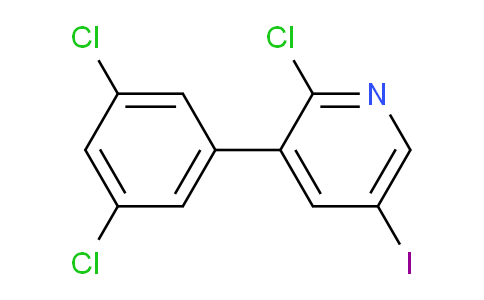 2-Chloro-3-(3,5-dichlorophenyl)-5-iodopyridine