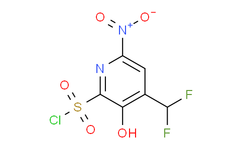 4-(Difluoromethyl)-3-hydroxy-6-nitropyridine-2-sulfonyl chloride