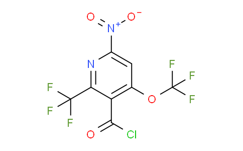 6-Nitro-4-(trifluoromethoxy)-2-(trifluoromethyl)pyridine-3-carbonyl chloride