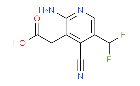 2-Amino-4-cyano-5-(difluoromethyl)pyridine-3-acetic acid
