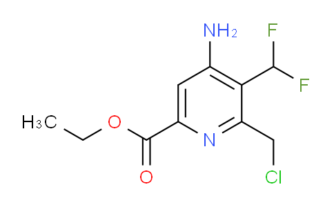 Ethyl 4-amino-2-(chloromethyl)-3-(difluoromethyl)pyridine-6-carboxylate