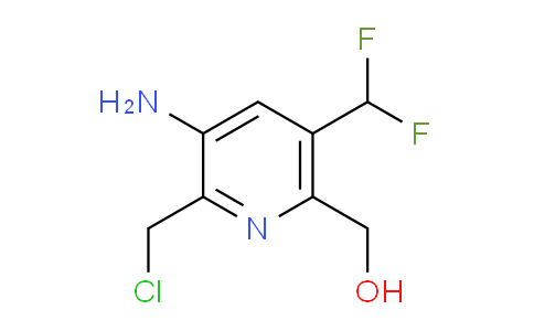3-Amino-2-(chloromethyl)-5-(difluoromethyl)pyridine-6-methanol