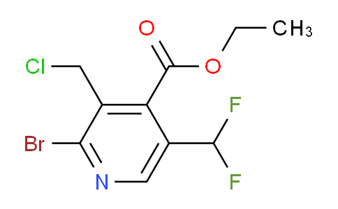 Ethyl 2-bromo-3-(chloromethyl)-5-(difluoromethyl)pyridine-4-carboxylate