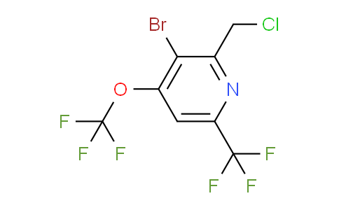 3-Bromo-2-(chloromethyl)-4-(trifluoromethoxy)-6-(trifluoromethyl)pyridine