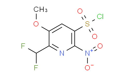 2-(Difluoromethyl)-3-methoxy-6-nitropyridine-5-sulfonyl chloride