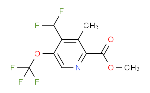 AM46393 | 1361791-11-8 | Methyl 4-(difluoromethyl)-3-methyl-5-(trifluoromethoxy)pyridine-2-carboxylate
