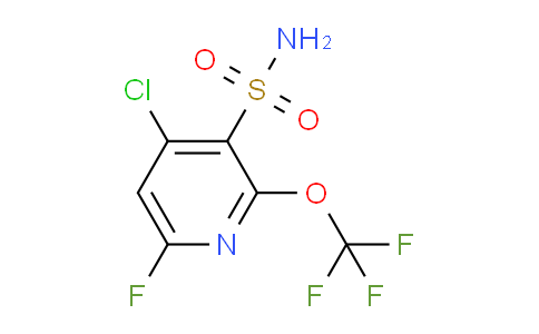 4-Chloro-6-fluoro-2-(trifluoromethoxy)pyridine-3-sulfonamide