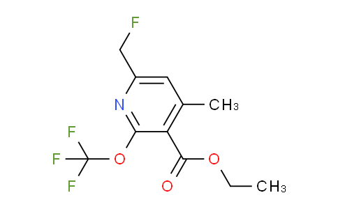 AM46412 | 1361772-50-0 | Ethyl 6-(fluoromethyl)-4-methyl-2-(trifluoromethoxy)pyridine-3-carboxylate